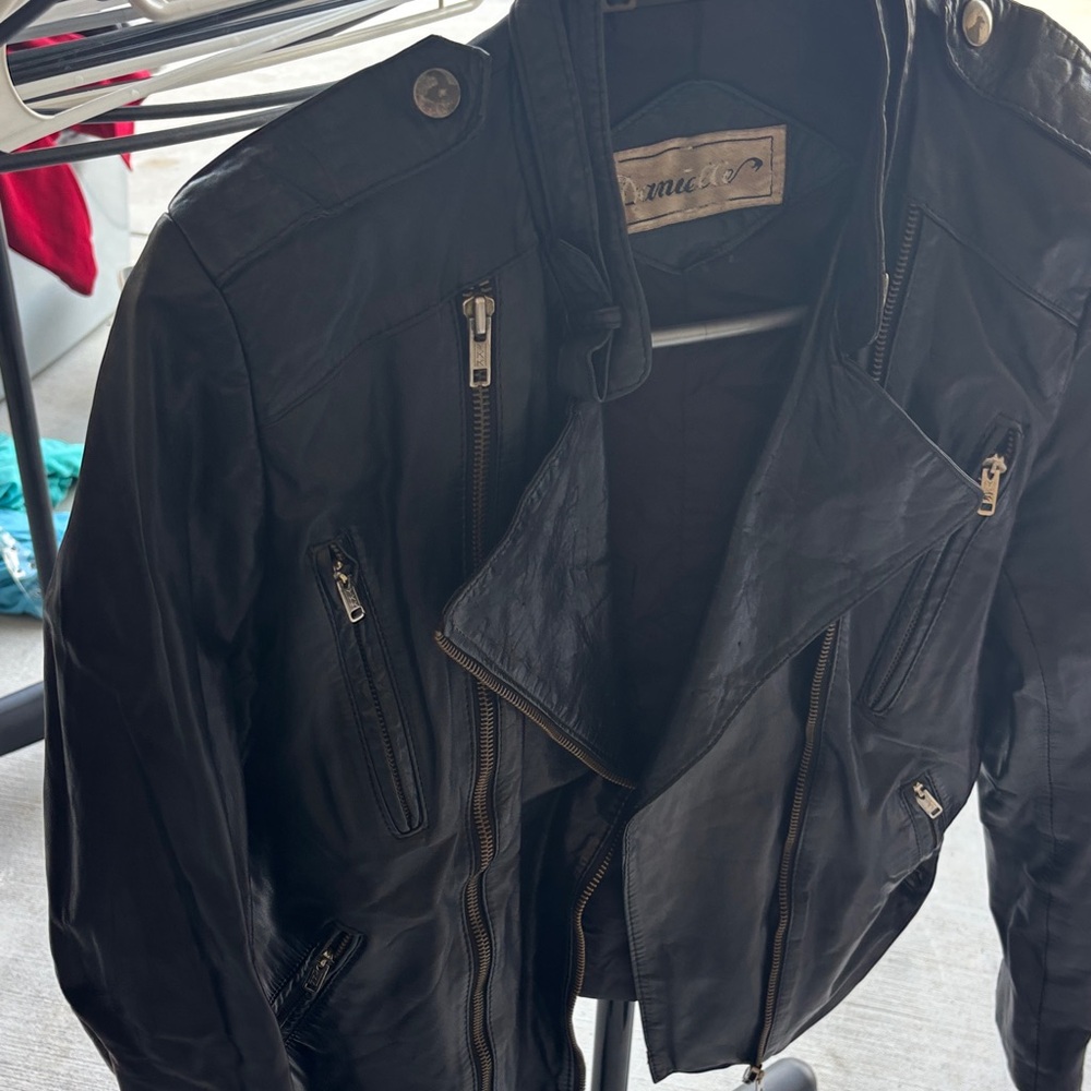 Danielle Bernstein Black Leather Jacket - image 4